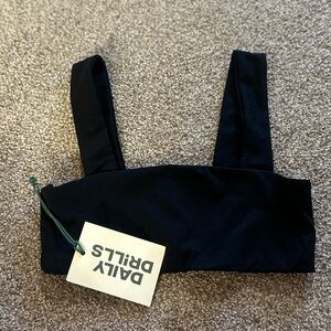 Daily Drills Black Sports Bra